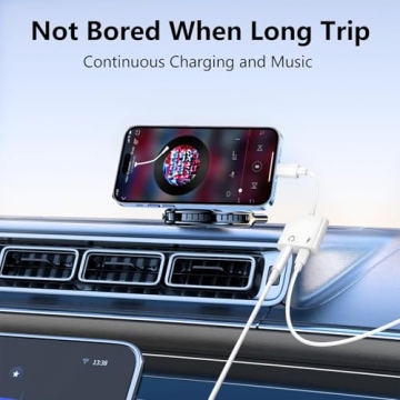 Seulliya USB C to 3.5mm Headphone Jack and Charger Adapter, 2-in-1 Audio & Fast Charging Splitter fo...