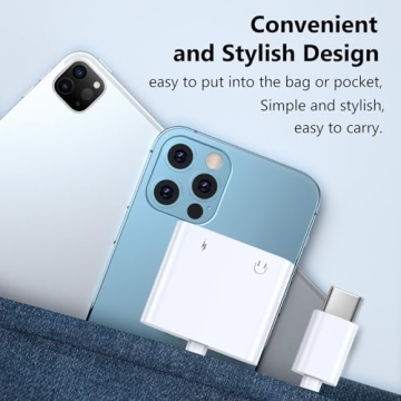 Seulliya USB C to 3.5mm Headphone and Charger Adapter 2-in-1