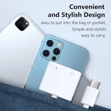 Seulliya USB C to 3.5mm Headphone and Charger Adapter 2-in-1