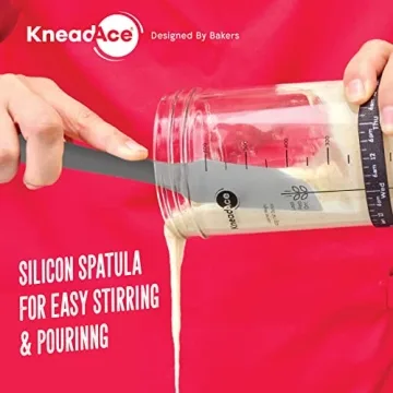 KneadAce Sourdough Starter Kit with Glass Jar and Accessories