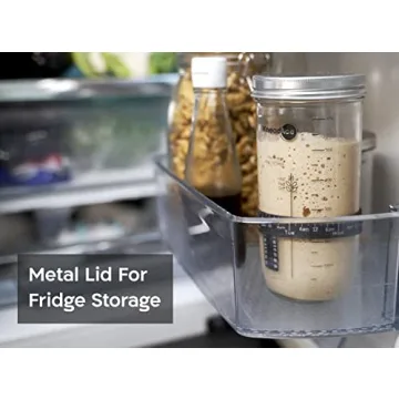 KneadAce Sourdough Starter Kit with Glass Jar and Accessories