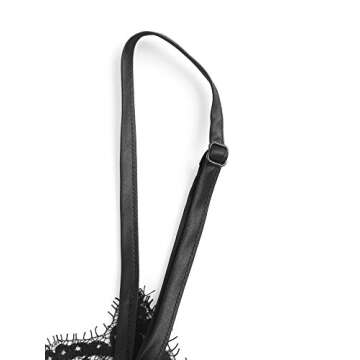 MakeMeChic Women's Lace Satin Sleepwear Cami Top and Shorts Pajama Set Black S