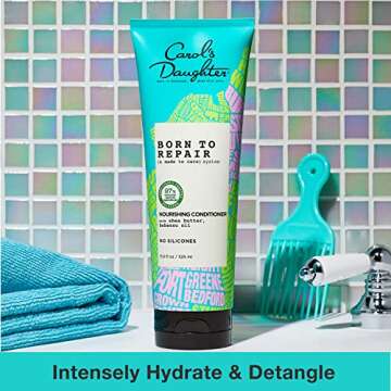 Carol's Daughter Born To Repair Nourishing Conditioner, Sulfate-Free Hair Care for Curly Hair with S...