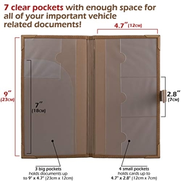 Auto Document Organizer - Stylish & Durable Car Wallet