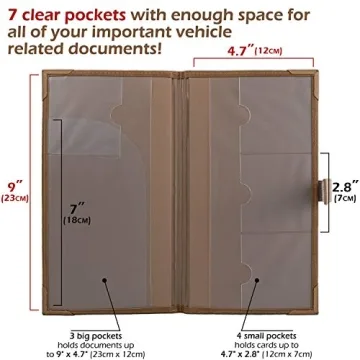Auto Document Organizer - Stylish & Durable Car Wallet