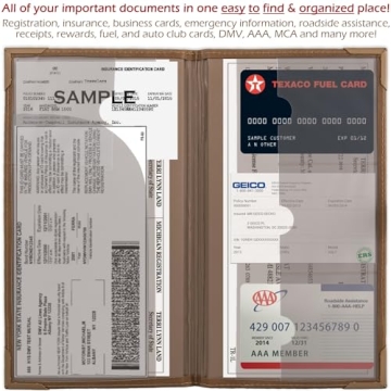 Auto Document Organizer - Stylish & Durable Car Wallet