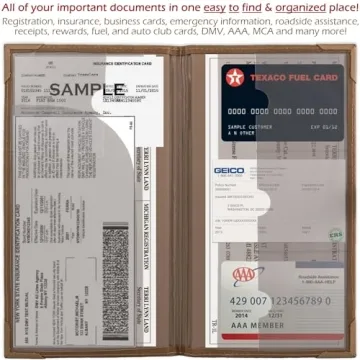 Auto Document Organizer - Stylish & Durable Car Wallet