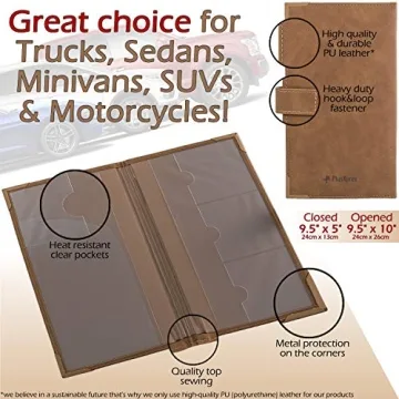 Auto Document Organizer - Stylish & Durable Car Wallet