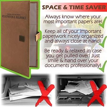 Auto Document Organizer - Stylish & Durable Car Wallet