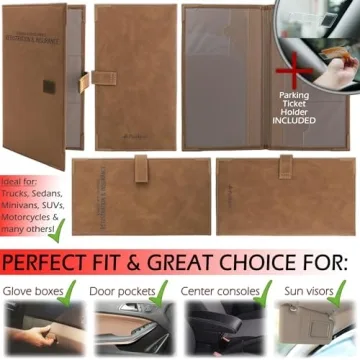 Auto Document Organizer - Stylish & Durable Car Wallet