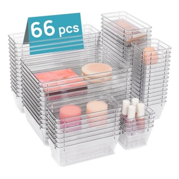 Vtopmart Clear Drawer Organizer Bins for a Clutter-Free Home