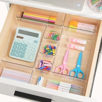 Vtopmart Clear Drawer Organizer Bins for a Clutter-Free Home