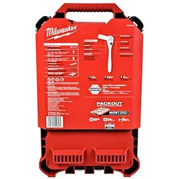 Milwaukee 48-22-9481 28-Piece 3/8 in. Drive SAE Ratchet and Socket Set with PACKOUT Low-Profile Compact Organizer