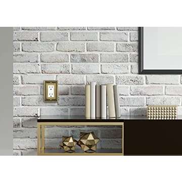 Henne Bery Sunken Pearls Heavy Duty Decorative Wall Plate Switch Plate Outlet Cover (Single Decorator, 2 Pack, Antique Brass)