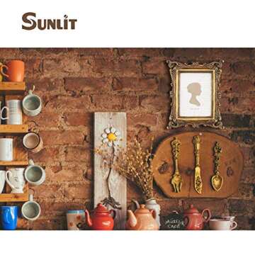 Sunlit Vintage Picture Frame 5x7 Inch, Luxury Antique Photo Frames with Glass Front, Photo Display, Tabletop Wall Hanging, Gift Ideas, Bronze Gold