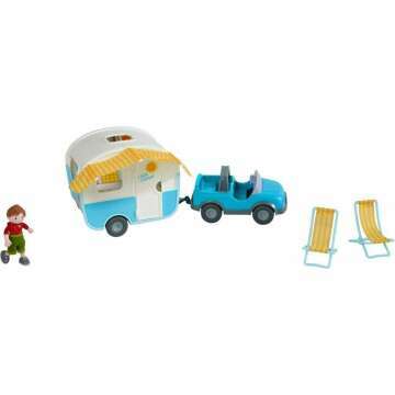 HABA Little Friends Vacation Camper Play Set