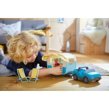HABA Little Friends Vacation Camper Play Set