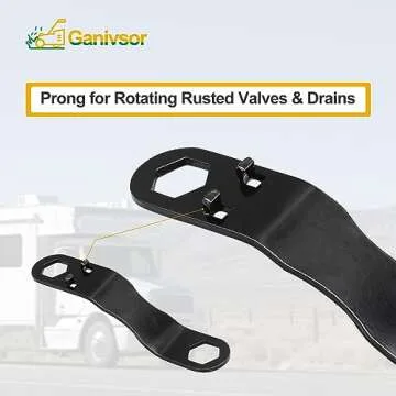 Ganivsor RV Drain Plug & Wrench Kit for Easy Maintenance