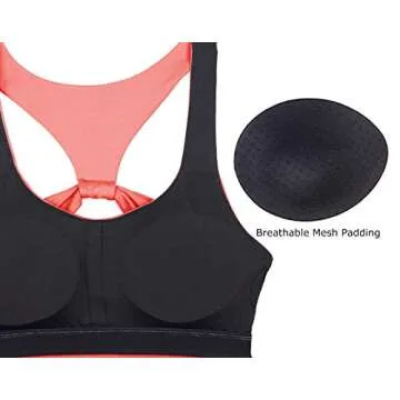 icyzone High Support Workout Sports Bras for Women