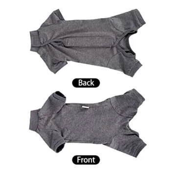 LIANZIMAU Cat Surgical Recovery Suit Professional for Male Female Dog Abdominal Wounds Cone E-Collar Alternative Anti-Licking Pet Surgical Recovery Pajama Suit Soft Fabric Onesie for Cats