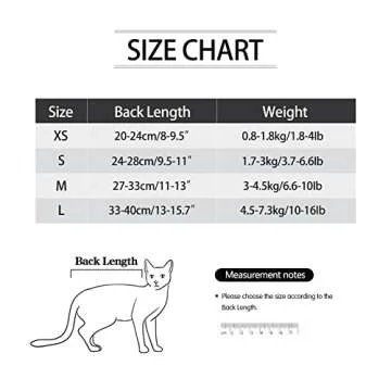 LIANZIMAU Cat Surgical Recovery Suit Professional for Male Female Dog Abdominal Wounds Cone E-Collar Alternative Anti-Licking Pet Surgical Recovery Pajama Suit Soft Fabric Onesie for Cats