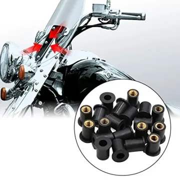 Coolboyer Metal Motorcycle Windscreen Bolt Kit for All Bikes