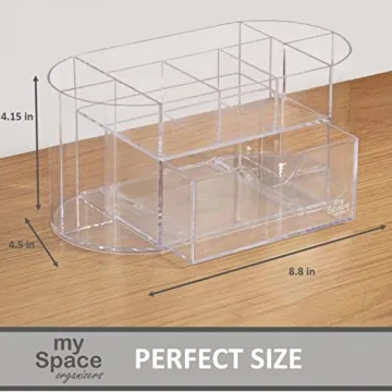 Clear Acrylic Desk Organizer for Efficient Office Organization