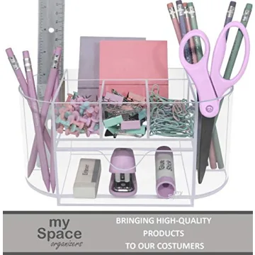 Clear Acrylic Desk Organizer for Efficient Office Organization