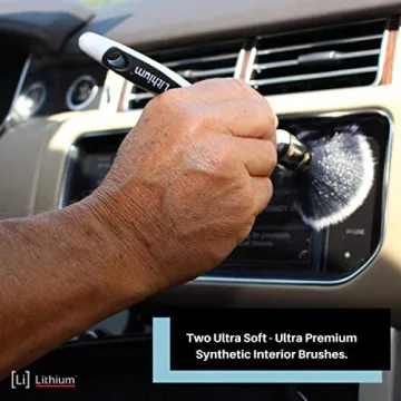 Lithium Detailing Brushes Ergonomic Non-Slip Grip for All
