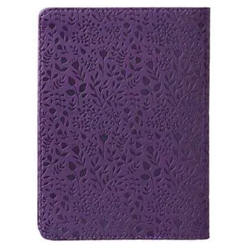 Christian Art Gifts Handy-sized Journal: Philippians 4:13 Purple Prayer Journal