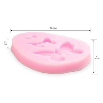 Delidge Silicone Butterfly Mold for Chololate Butterfly Fondant Candy Molds Cake Baking Mold For Hom...