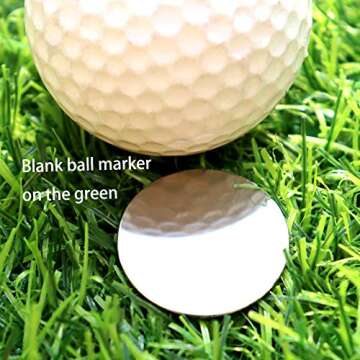 CoverMay Foldable Golf Divot Repair Tool and Golf Ball Markers Set (Orange Repair Tool-Birdie Marker)