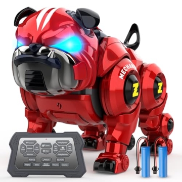 Lterfear Robot Dog for Kids, Remote Control Robot Rechargeable Programing Stunt Robo Dog with Sing, ...