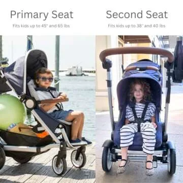 Austlen Entourage 2.0 Double Stroller in Black (Also Available in Navy)