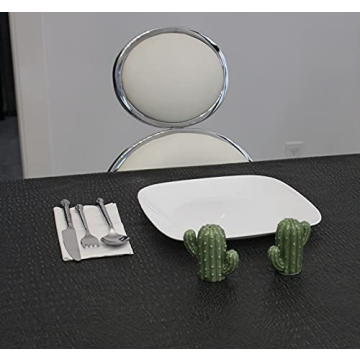 Hand-Painted Ceramic Cactus Salt Pepper Set Kitchen Gift