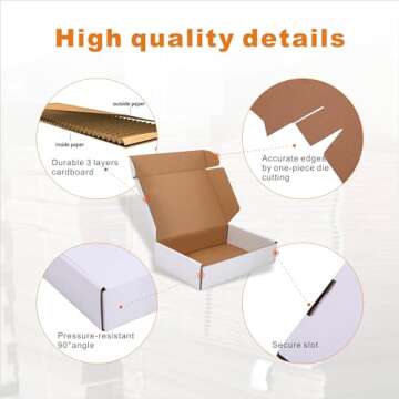 Buy CH-BOX 50 Pack Shipping Boxes - 9x6x2 inches