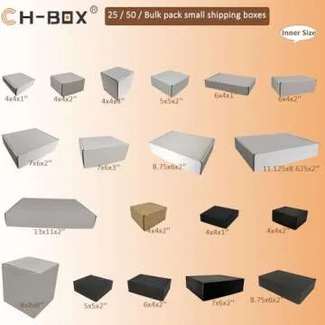 Buy CH-BOX 50 Pack Shipping Boxes - 9x6x2 inches