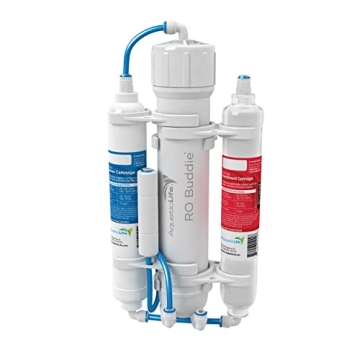 Aquatic Life RO Buddie 3-Stage Reverse Osmosis Water Filter System RO Filtration Units for Aquarium,...