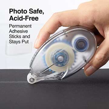 Staples 689269 Roll-On Permanent Glue Tape 1/3-Inch X 393-Inch 2/Pack (14993)