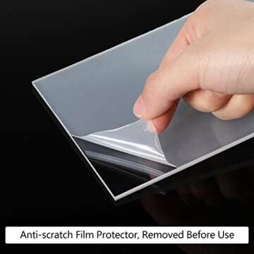 Yalikop 36 Pieces Acrylic Sign Holder 4 x 6 Inch Plastic Picture Frame Clear Photo Sign Back Brochur...