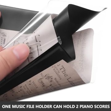 Outus 18 Pcs PVC Music Flip Folder - Waterproof & Lightweight