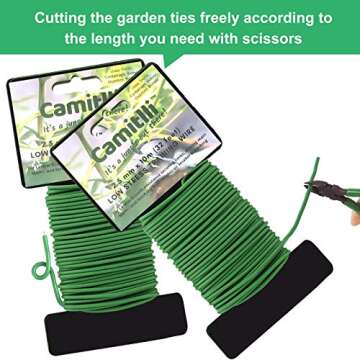 CAMITLLI Garden Plant Wire Twist Tie for Easy Plant Support