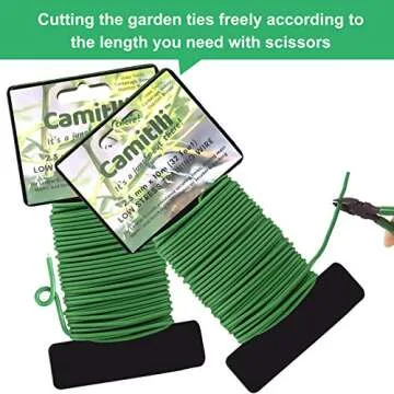 CAMITLLI Garden Plant Wire Twist Tie for Easy Plant Support