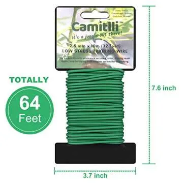 CAMITLLI Garden Plant Wire Twist Tie for Easy Plant Support