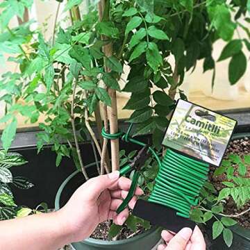 CAMITLLI Garden Plant Wire Twist Tie for Easy Plant Support
