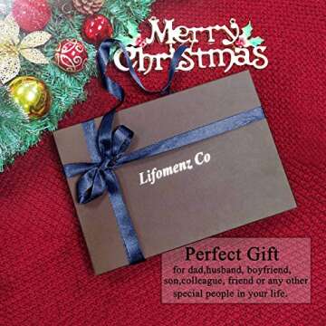 Lifomenz Co Wood Pen Box 10 Pen Organizer Box,Glass Storage Box with Lid,Top Glass Window Pen Collec...