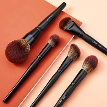 Jessup 5pcs Face Makeup Brushes Set - Premium Vegan Tools