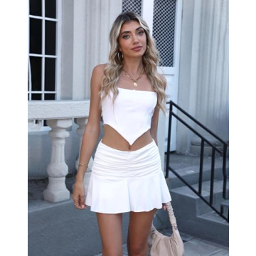 Easisim Y2K Skirt for Women - Stretchy and Stylish Mini Skirt