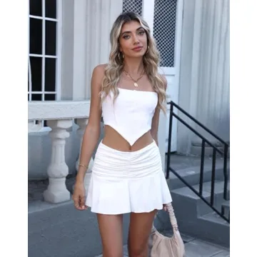 Easisim Y2K Skirt for Women - Stretchy and Stylish Mini Skirt