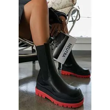 Women’s Chelsea Ankle Boots Slip On Stylish Comfortable